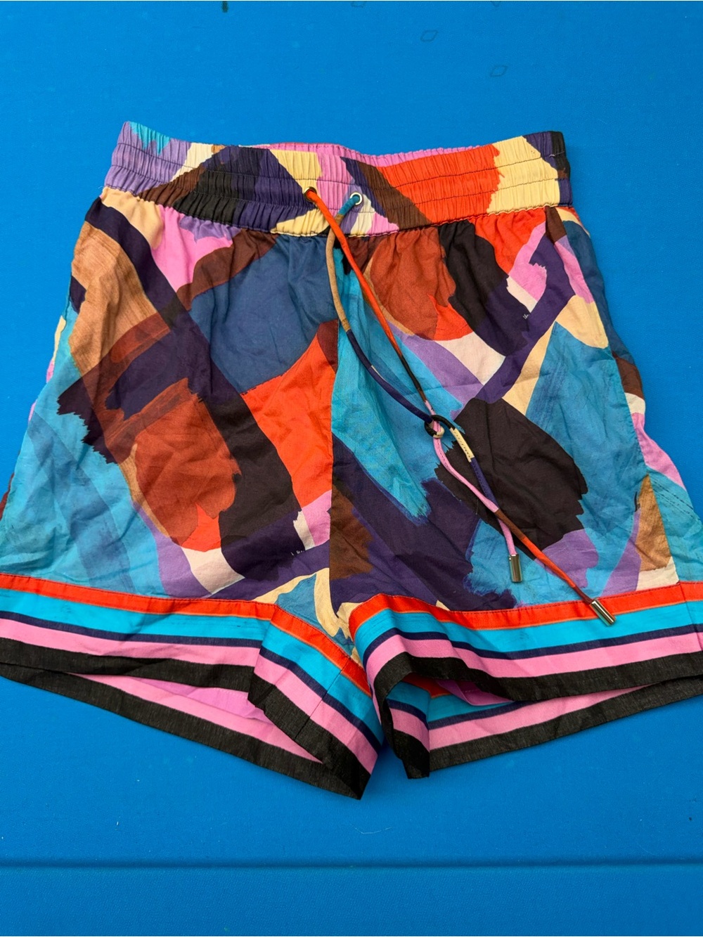 Rebecca Vallance Multicolor Abstract Print Athletic Shorts